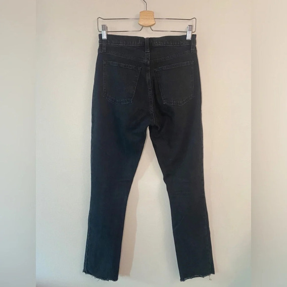 Abercrombie & Fitch Skinny High Rise Front Seam Split Hem Jeans - Picture 7 of 8